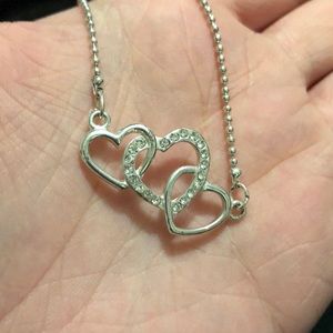 Three heart necklace